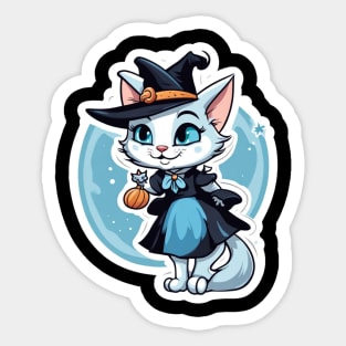 kitty witch Sticker